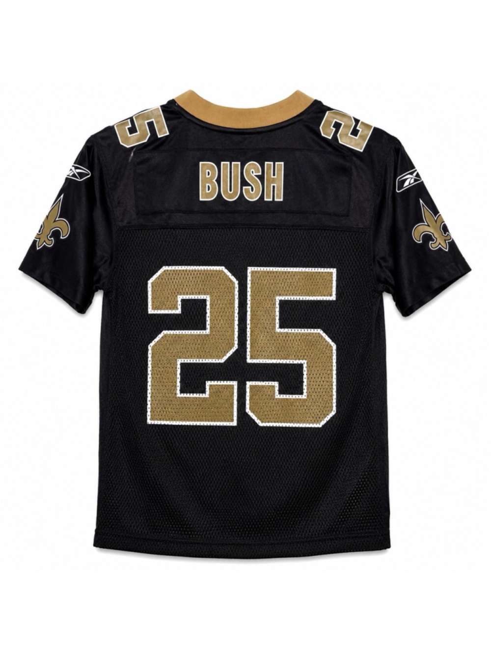 Reebok NFL Equipment New Orleans Saints Jersey Reggie Bush Boys Small XLIV Black